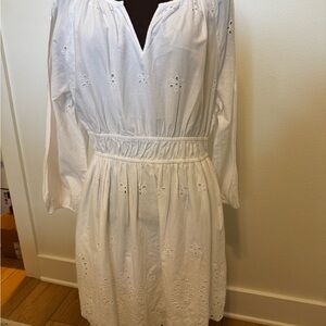 Eyelet White Embroidered Dress
